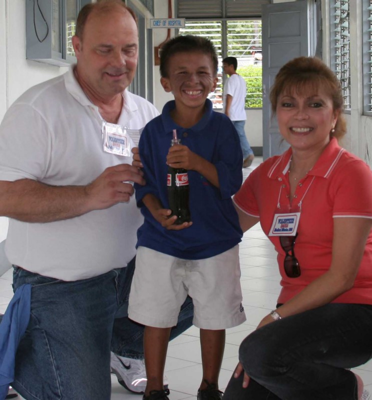 13-yr old Richard in 2006 with Ben and Anita Jackson